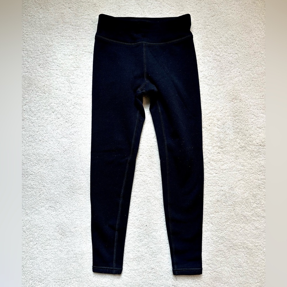 Athleta Girl Black Polartec Fleece-Lined Leggings